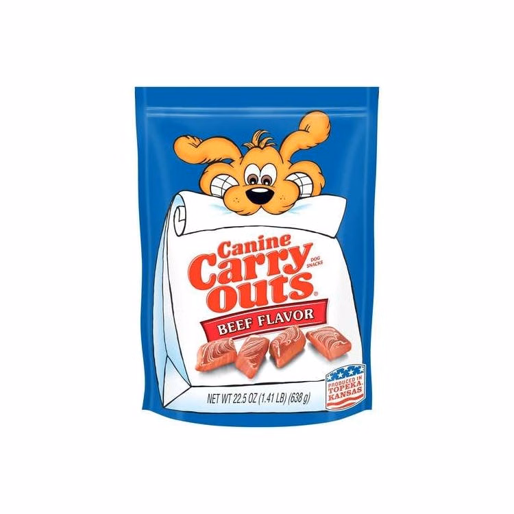 Canine Carryouts Dog Snacks - Beef Flavor 22.5 oz