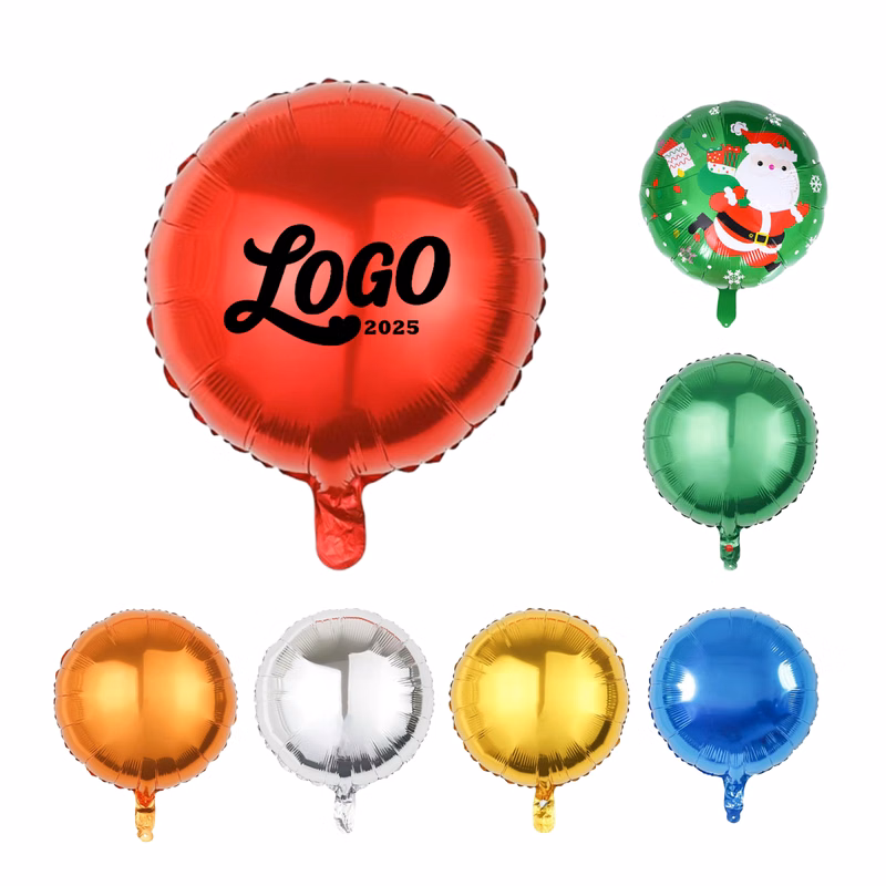 Holiday Party Round Decorative Balloons
