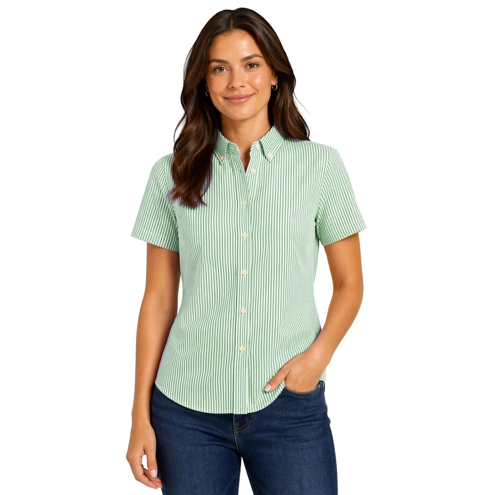 Ladies' Short-Sleeve Oxford Shirt 1