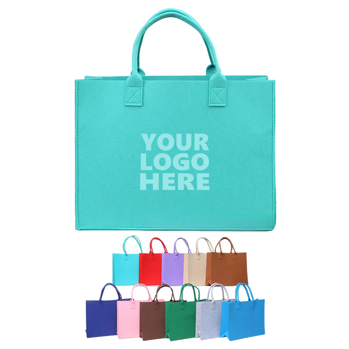 Fashionable Felt Tote Shopping Bag 1
