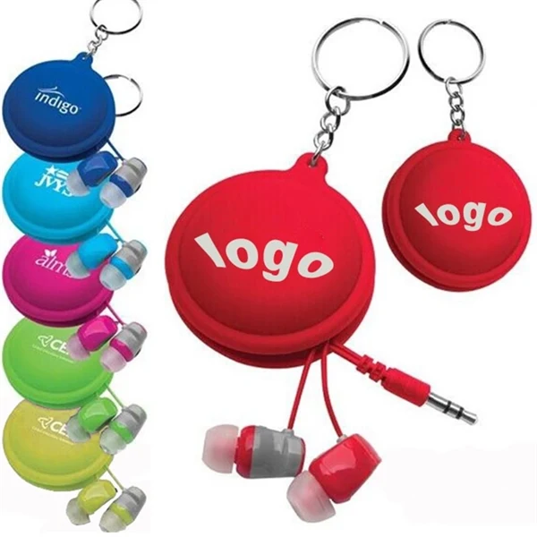 Earphone Cable Winder Keychain 1