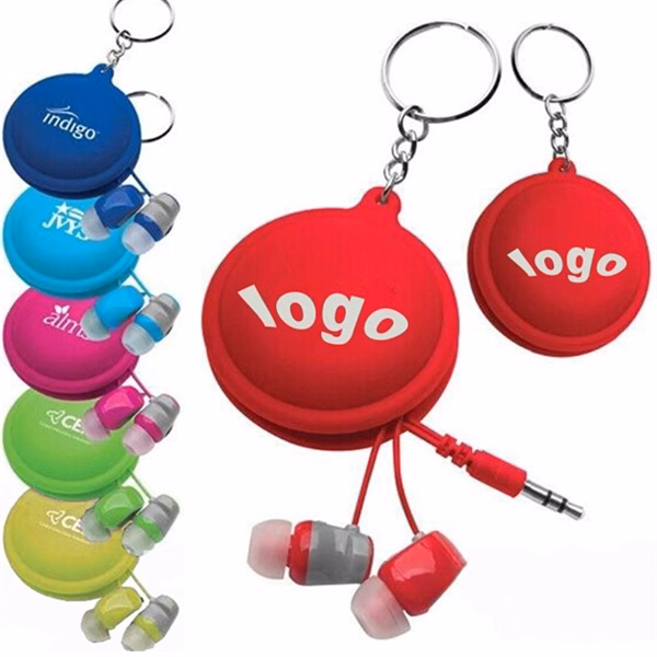 Earphone Cable Winder Keychain