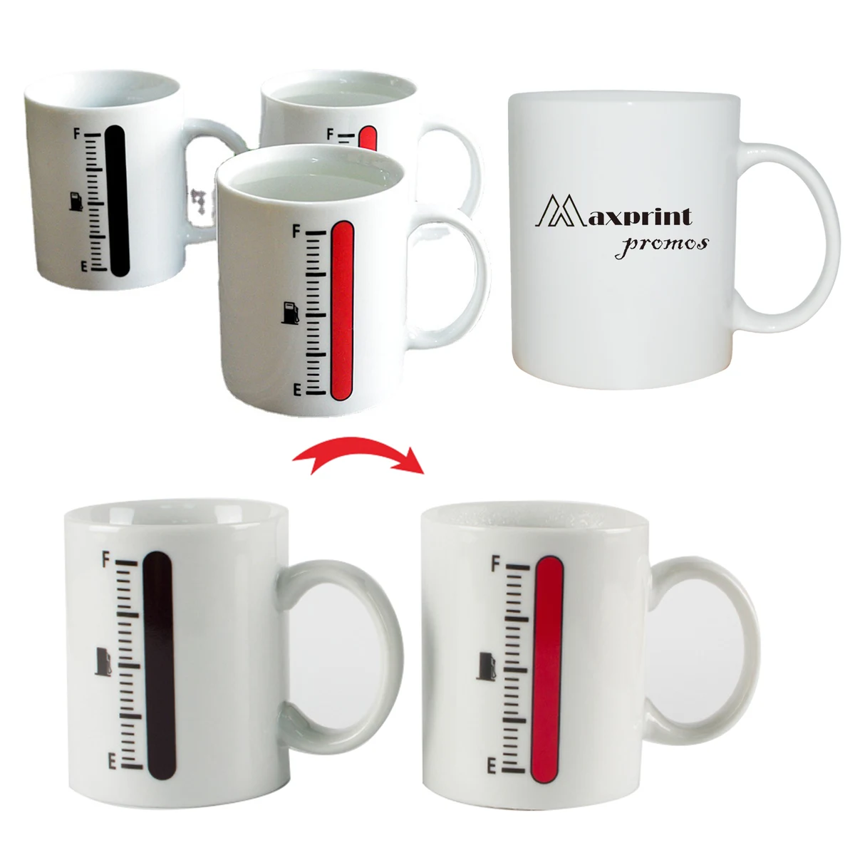 Heat-Activated Color-Changing Ceramic Mug 1