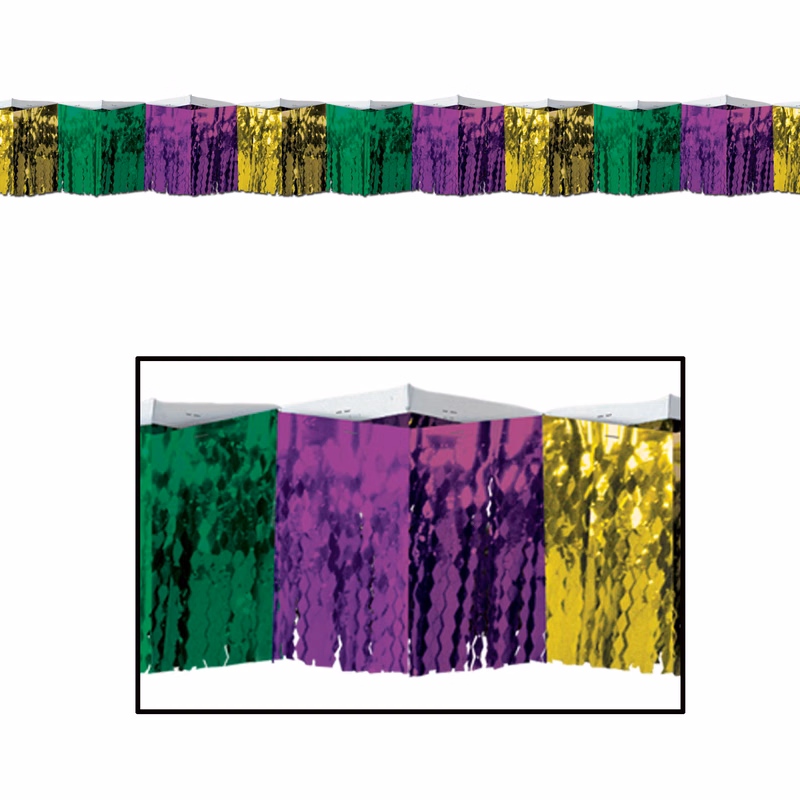 Diamond Metallic Fringe Drapes