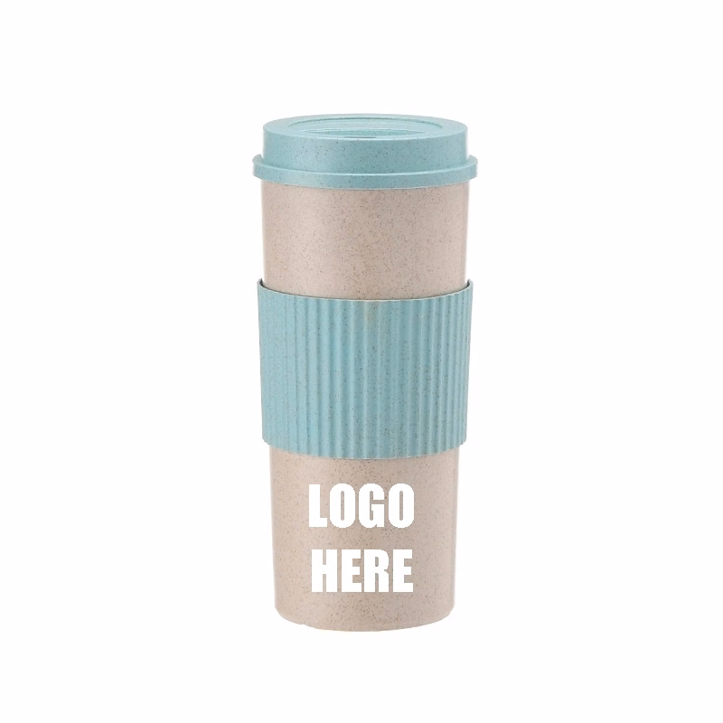 Custom 19 oz Wheat Fiber Coffee  Travel Tumbler