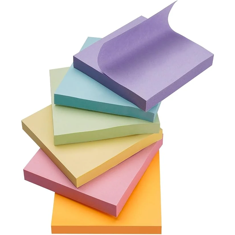 3" X 3" Adhesive Sticky Notepad - 25/50 Sheets 1
