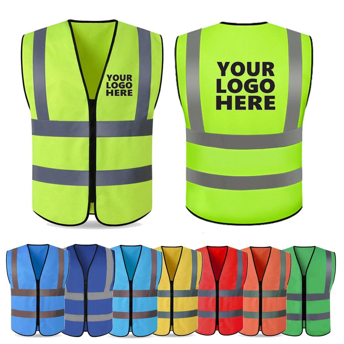 MOQ 10 Customizable Reflective Vests 1
