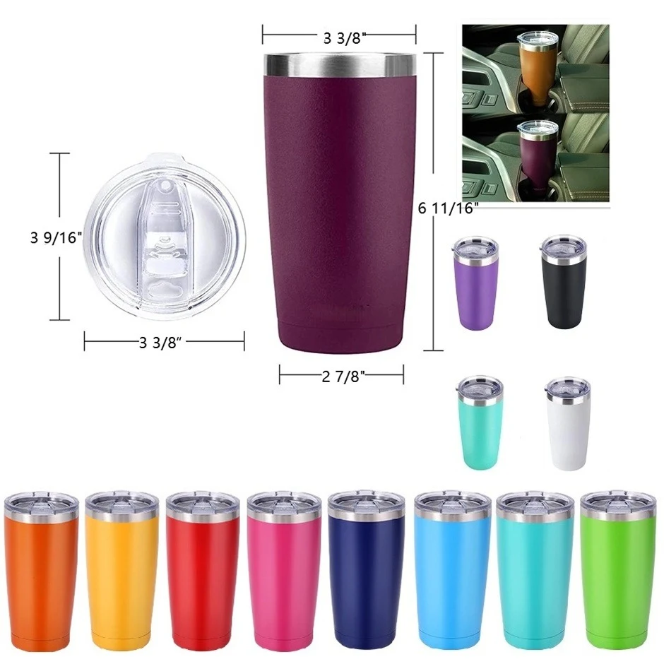20 oz Double Wall Stainless Steel Insulated Tumbler 1
