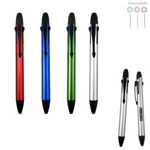3 Color Ink Metal Pen With Stylus 1