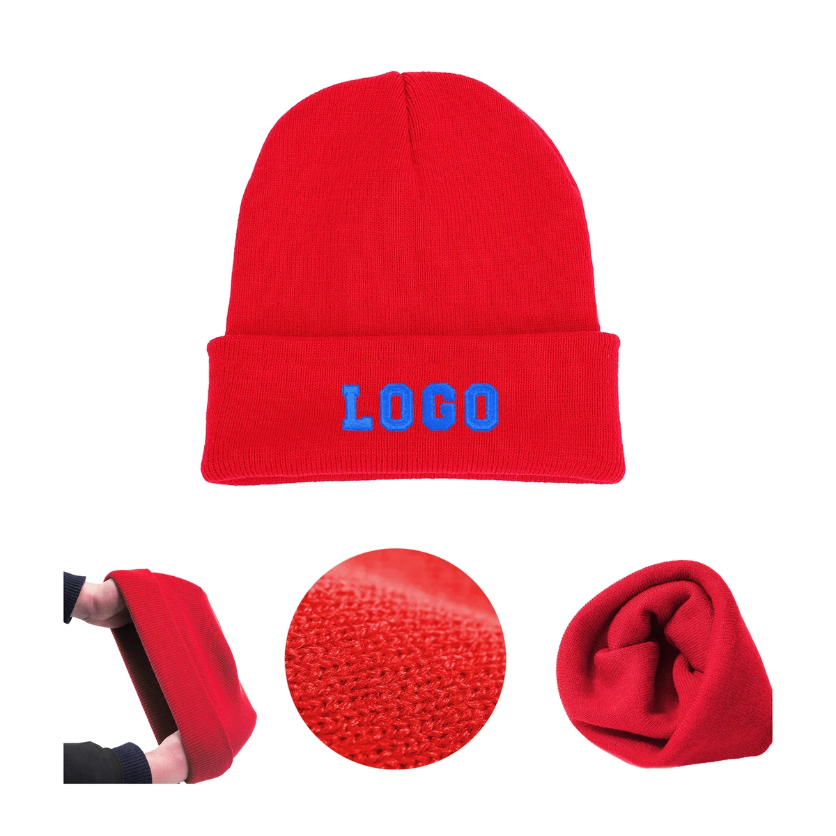 Acrylic Knitted Beanie Hat Cap 1