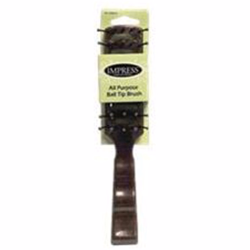 Ball Tip Hairbrushes - Ergonomic Black