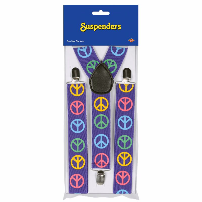 Peace Sign Suspenders