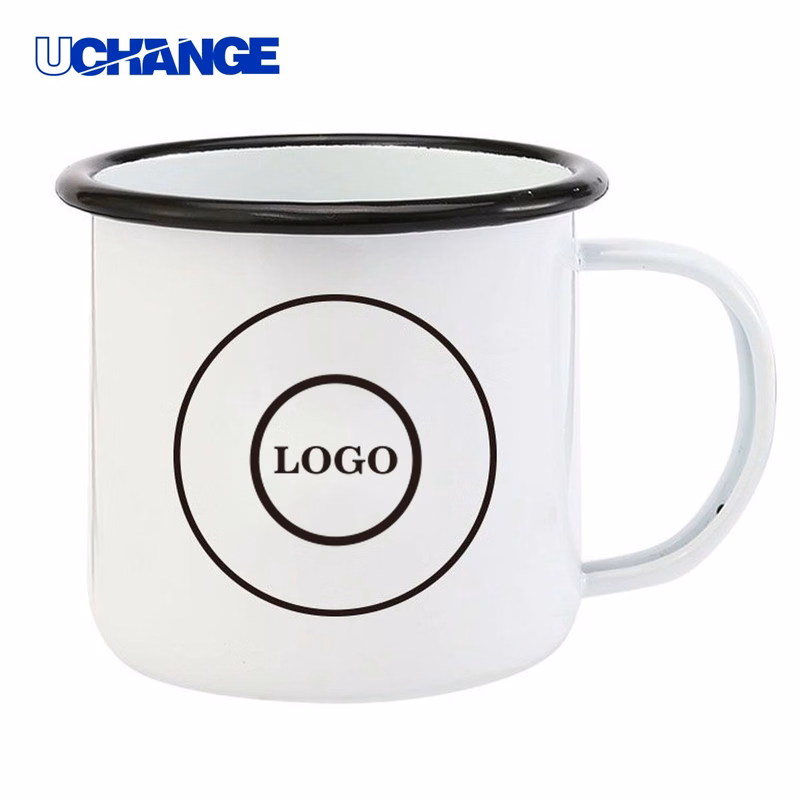 Reusable Enamel Cup Camping Mug Container (12 Oz)