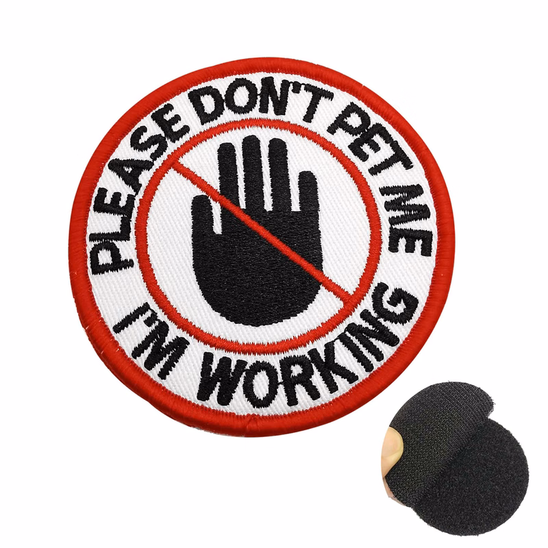 Custom Embroidered Patch With Velcro Back