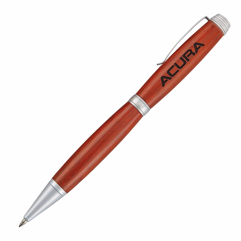 Terrific Timber-5 Wooden Twist Action Ballpoint Pen