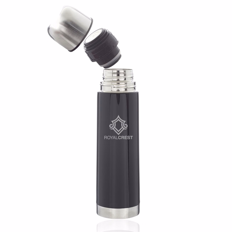 Insulated Vacuum Thermal Flasks Black 17 oz.