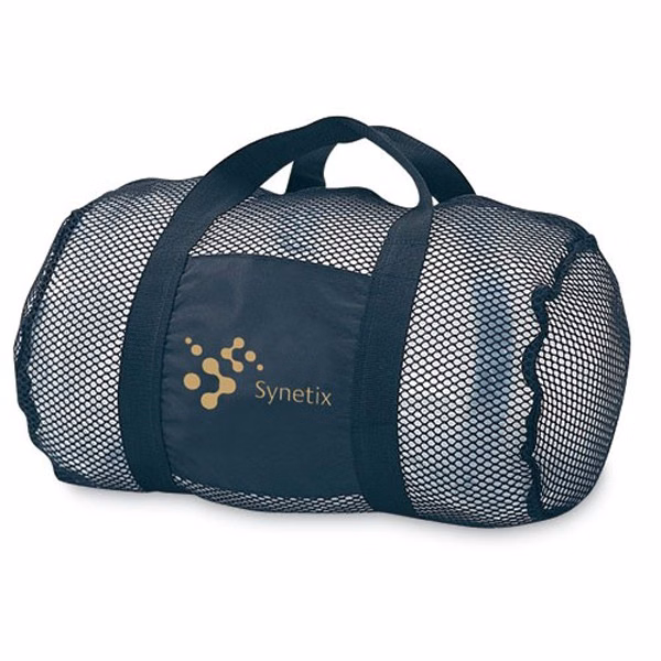 See Through Mesh Barrel Bag