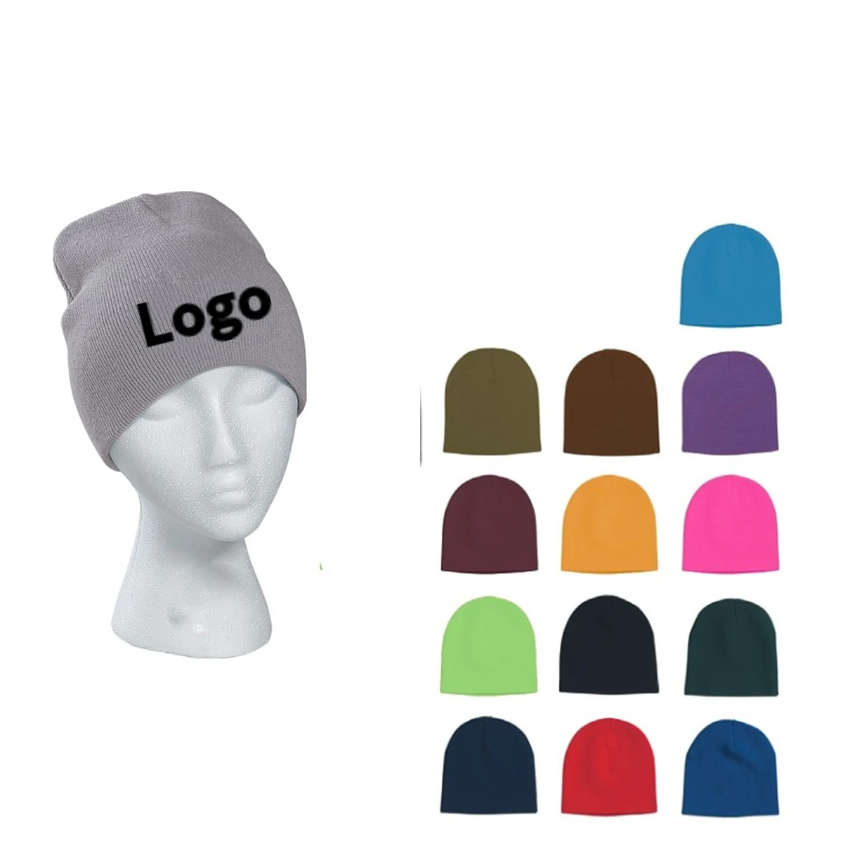 Beanie Knit Cuff Cap 1