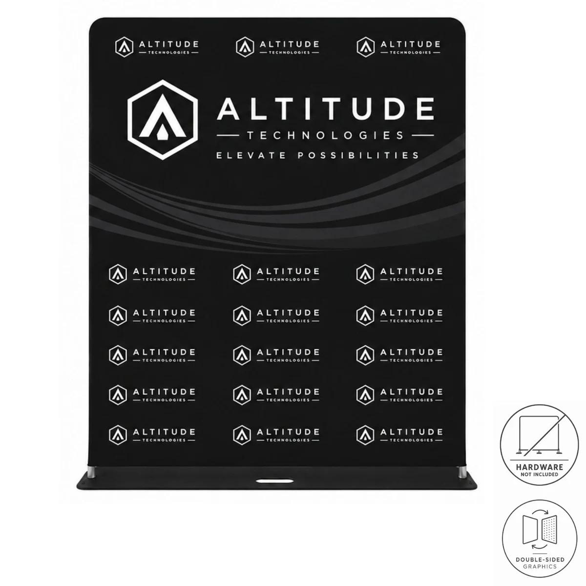 Replacement Graphics Double Sided 5'W x 90"H EuroFit Tension Fabric Slip on cover, NO SETUP 1