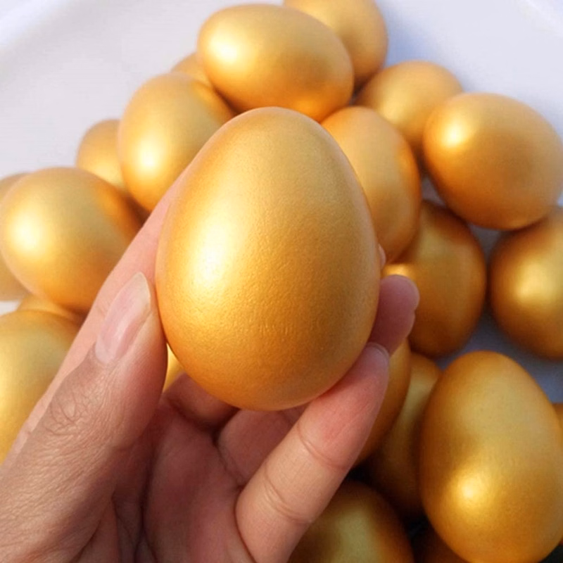 Golden Wooden Egg