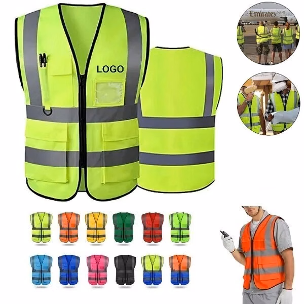 Class 2 Safety Vest with Extra Pockets Apparel