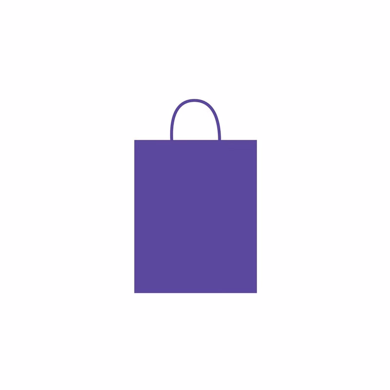 Large Gift Bags - Bright Purple 10.5" x 13" x 5.5"