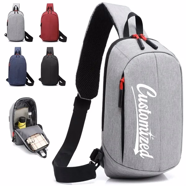 Custom Waterproof Crossbody Sling Travel Bag with Padded Strap — Urban Commuter Gear