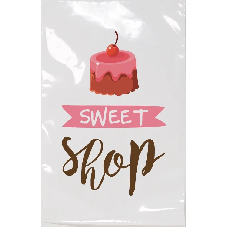 Digital Full Color 2-Sided White Open-Ended Plastic Bag (6" x 9") 1