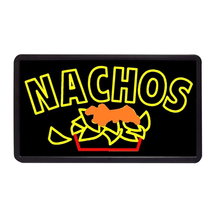 Nachos 13" x 24" Simulated Neon Sign 1