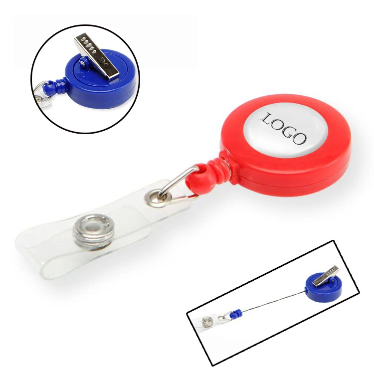 Retractable Badge Holder with Rotating Alligator Clip 1