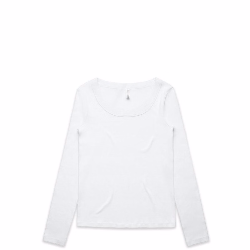 Wo's Organic Rib L/S Tee | 4075
