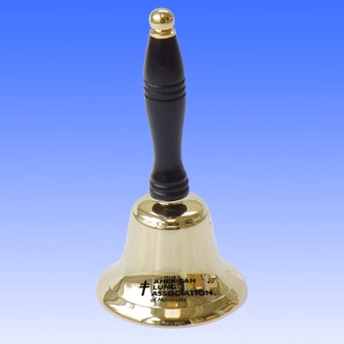 4" Brass Bell with wooden handle
