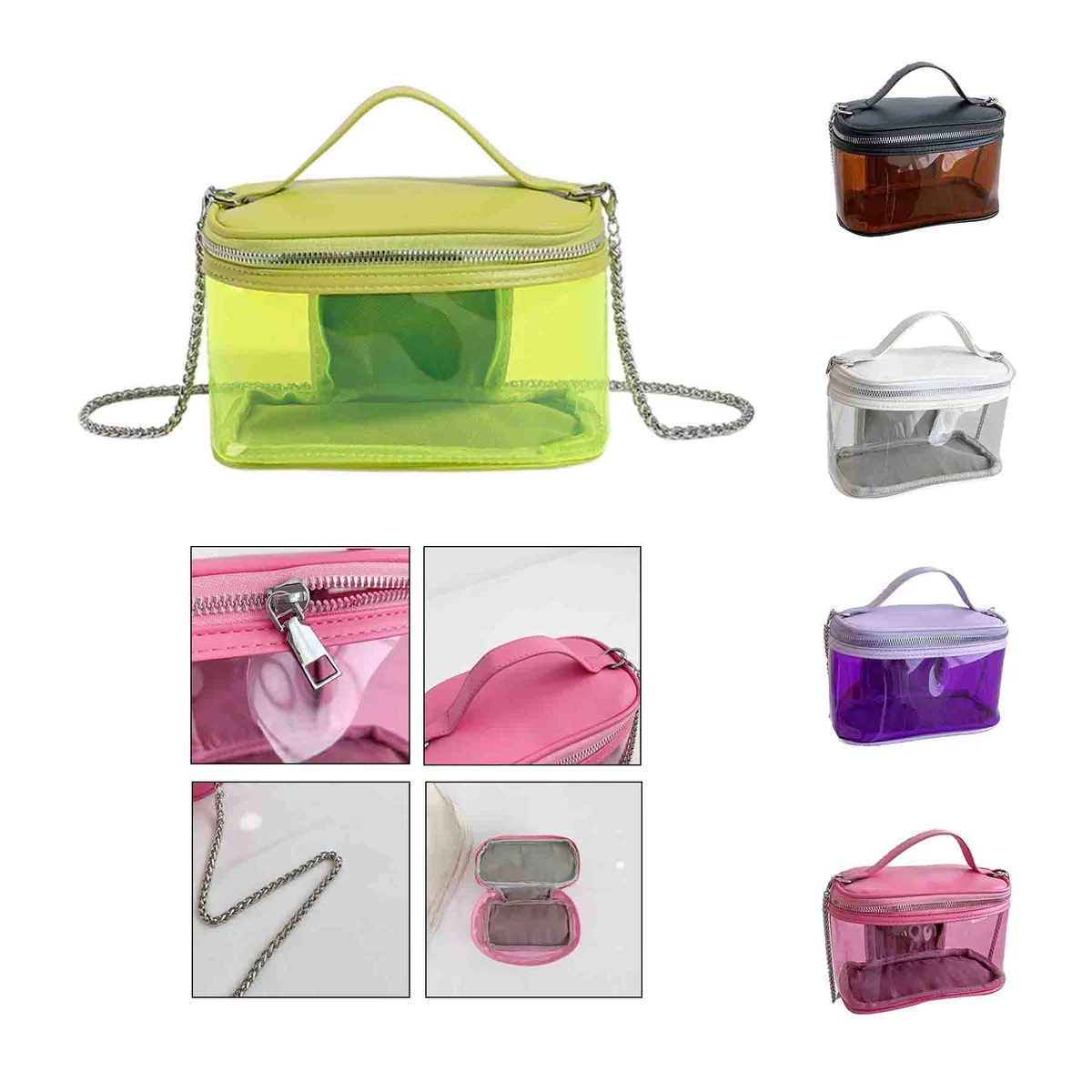 Transparent Makeup Cube Toiletry Bag 1