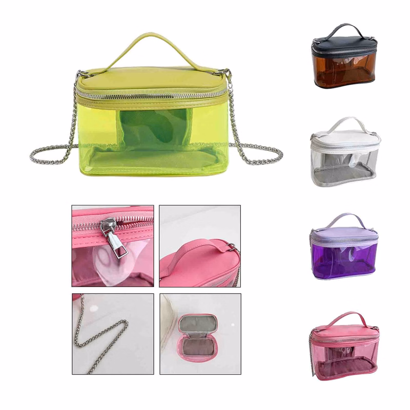 Transparent Makeup Cube Toiletry Bag