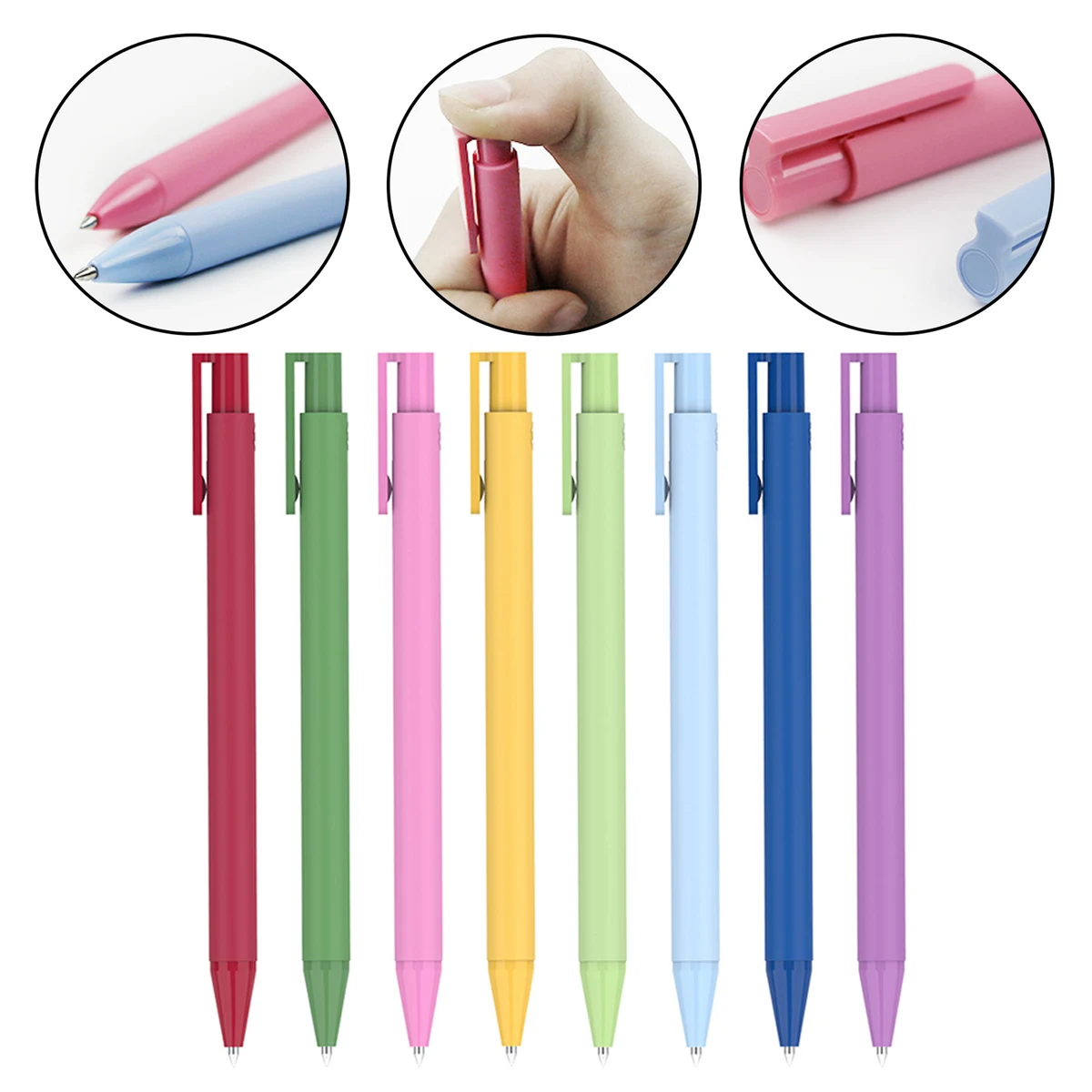 Frosted Plastic Retractable Gel Pens 1