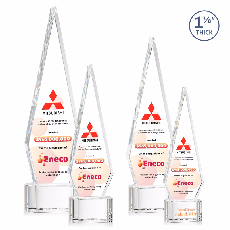 Springfield VividPrint™ Award on Paragon Base - Clear