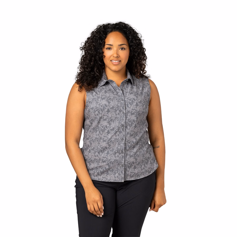 Storm Creek Women's Enthusiast 4-Way Stretch Printed Sleeveless Outdoor Shirt