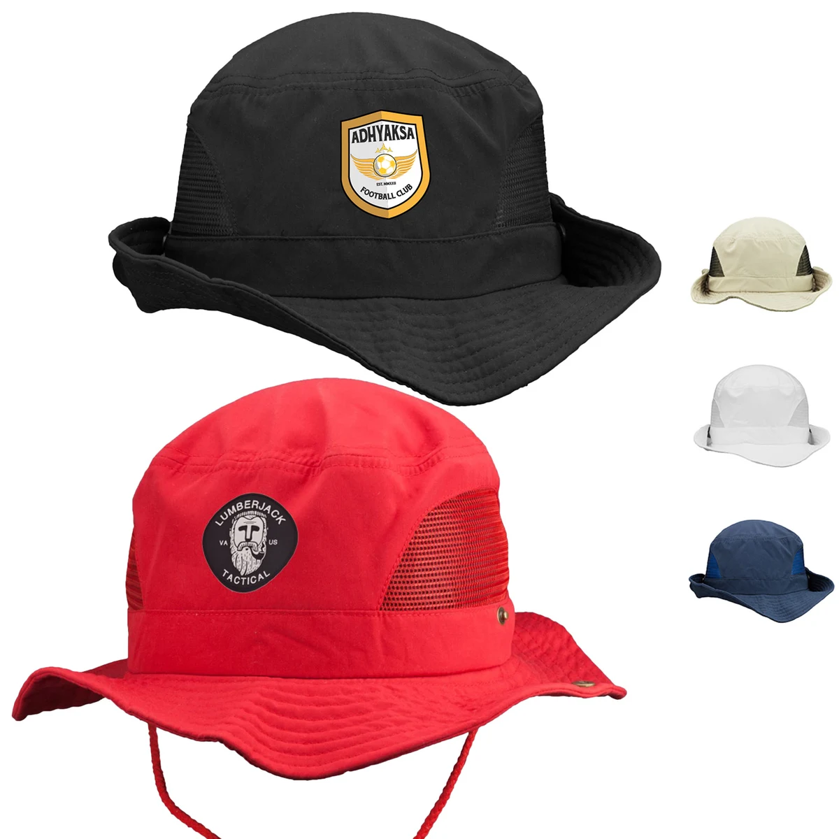 Foldable Polyester Bucket Hat with Mesh 1