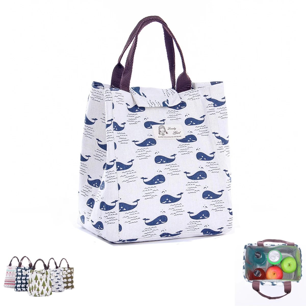 Insulated Reusable Lunch Bags Tote For Women 1