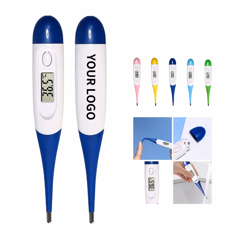 Digital Thermometer Soft Head LCD Display 5" Length