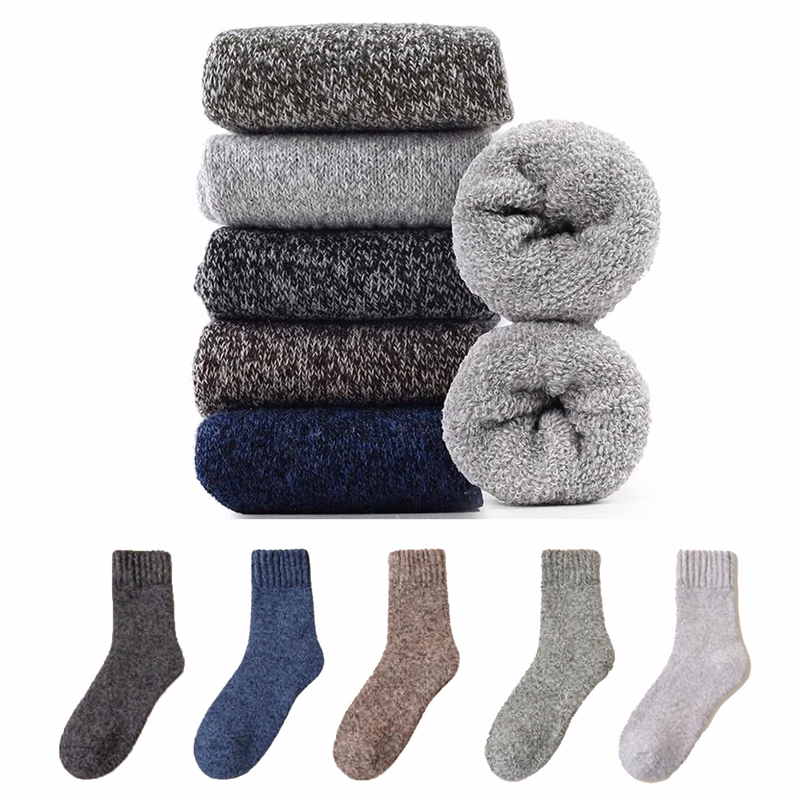 Embroidered Winter Thermal Socks