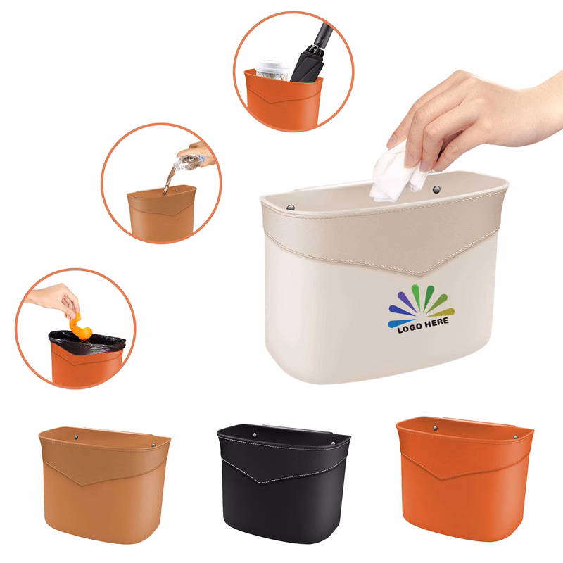 Automobile Leather Trash Garbage Bin