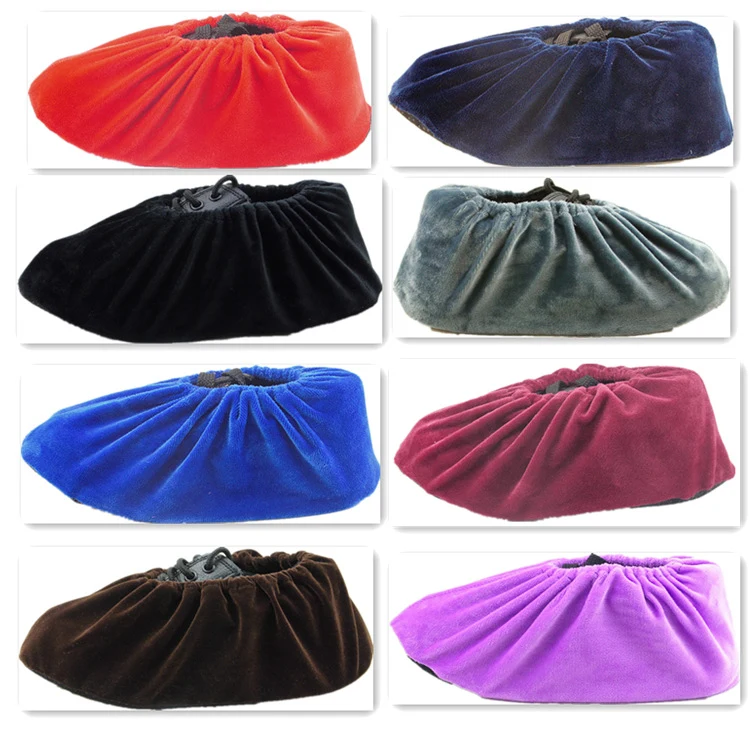 Flannel Shoe Cover with Sole 1