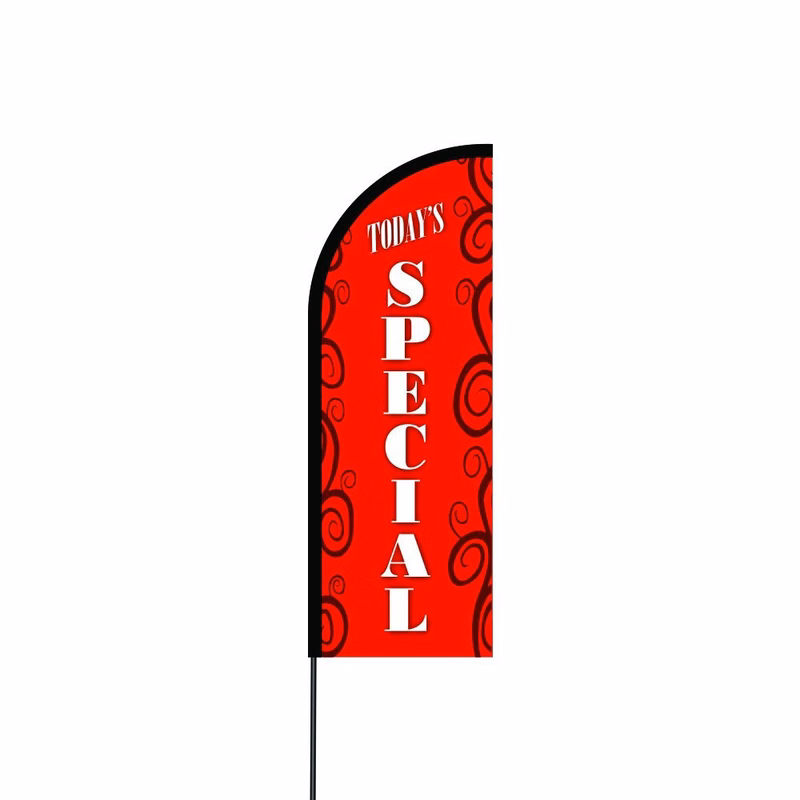 Todays Special Flag Kit 14' Feet Feather Flag Sign Outdoor Banner