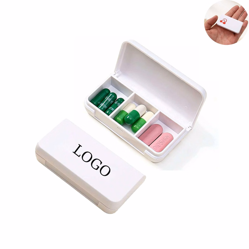 Mini 3 Compartment Pill Box