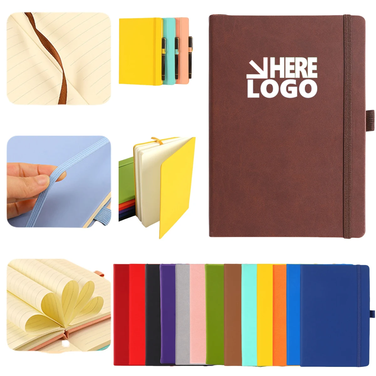 A5 Classic Leather Hardcover Notebook 1