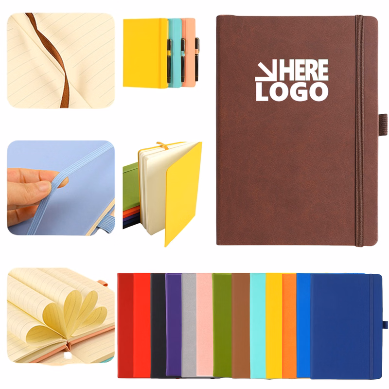 A5 Classic Leather Hardcover Notebook