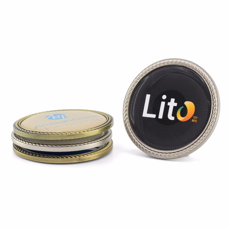 NFC Challenge Coin w/ Rope Border (1.75")
