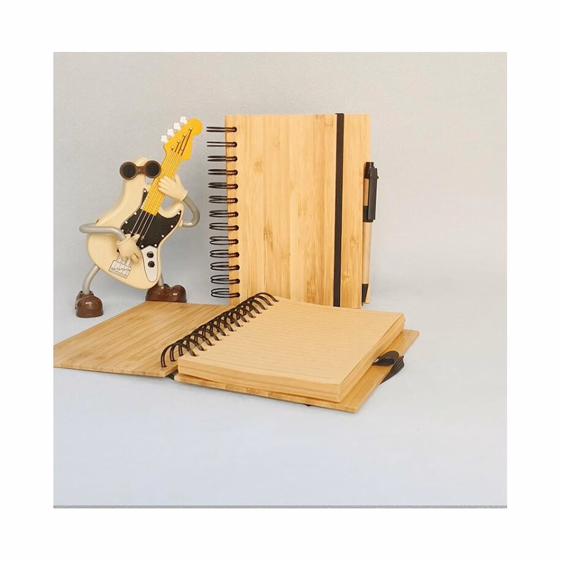 Bamboo Notebook With A Pen