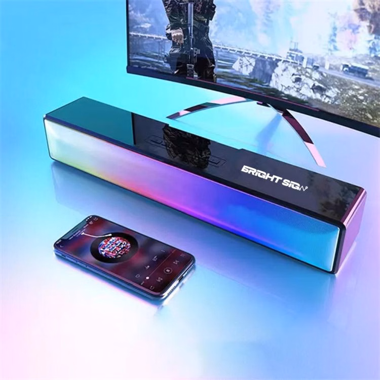 LED RGB Wireless Sound Bar for PC/TV